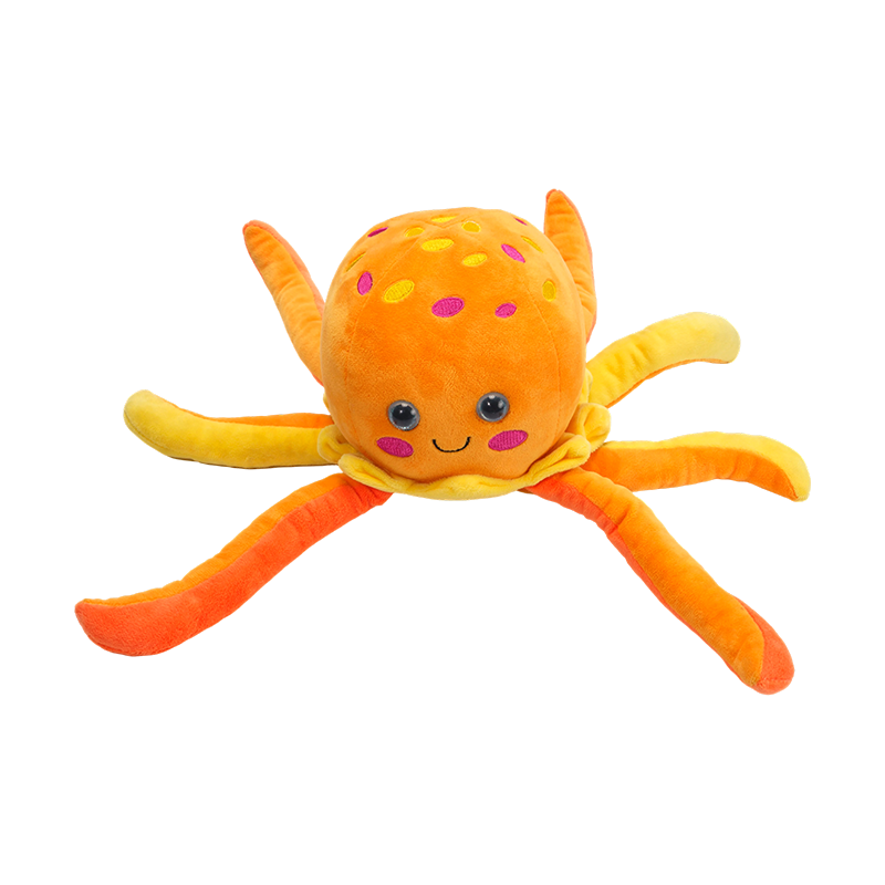 Gul blæksprutte plys legetøj ocean life plys legetøj