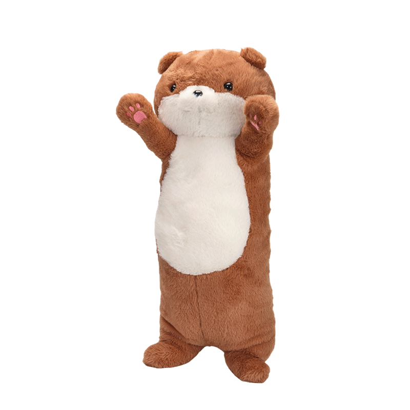 Stående mustelid fleecy plys pude