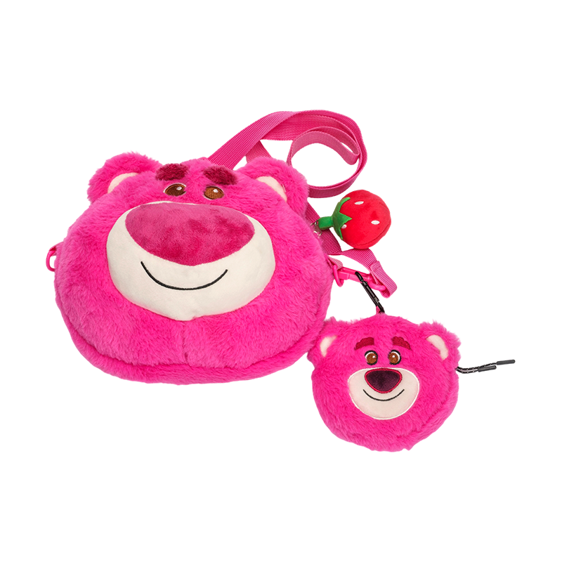 Yndig pink bjørn plys rygsæk
