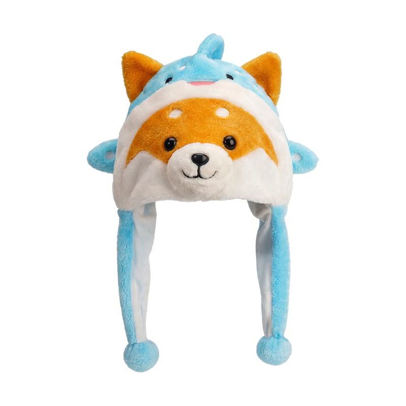 Blå shiba inu plyshat