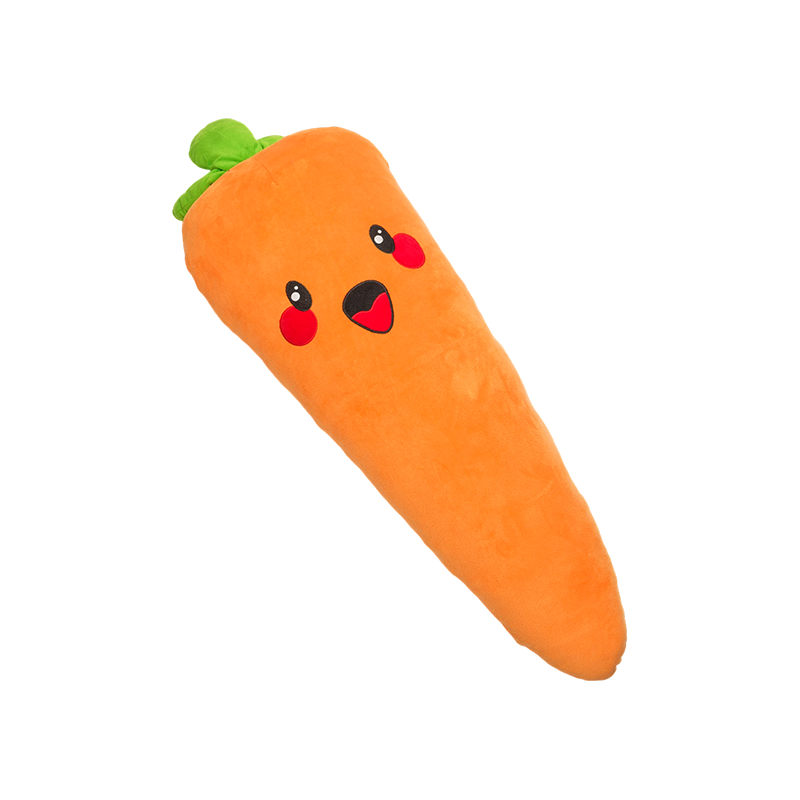 Long huggable carrot pillow