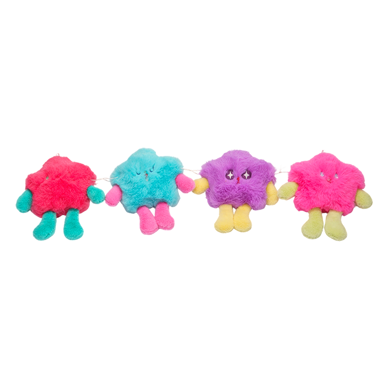 Farverigt sødt fluffy monster plyslegetøj Farverigt sødt fluffy monster plyslegetøj